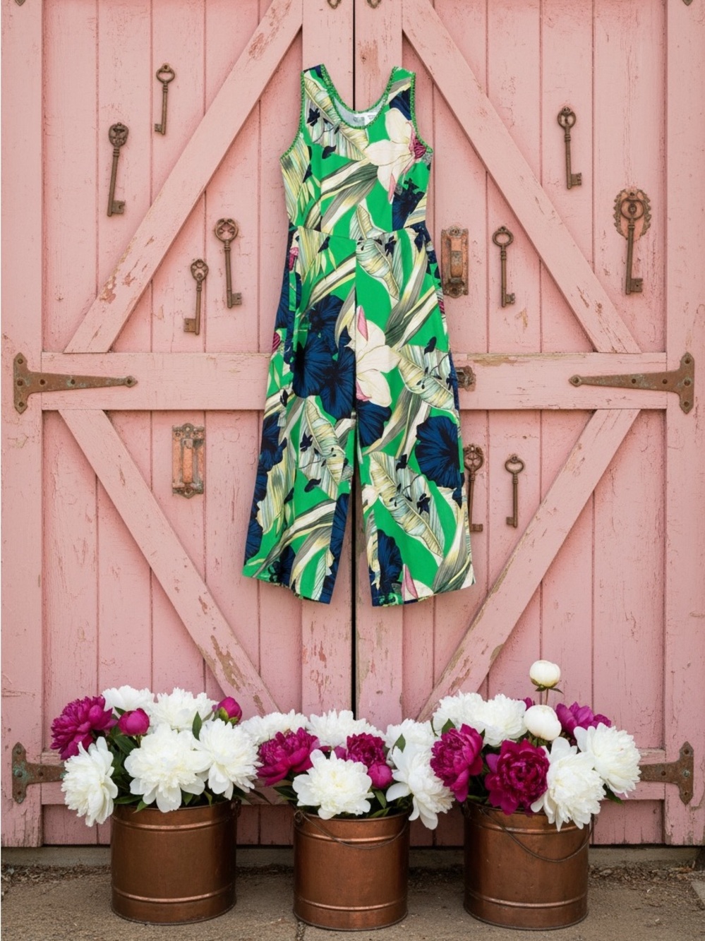 Carolina Belle tropical 🌴 summer luxury jumpsuit